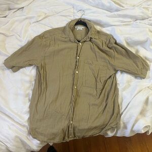 Zara Khaki Relaxed Fit Shirt